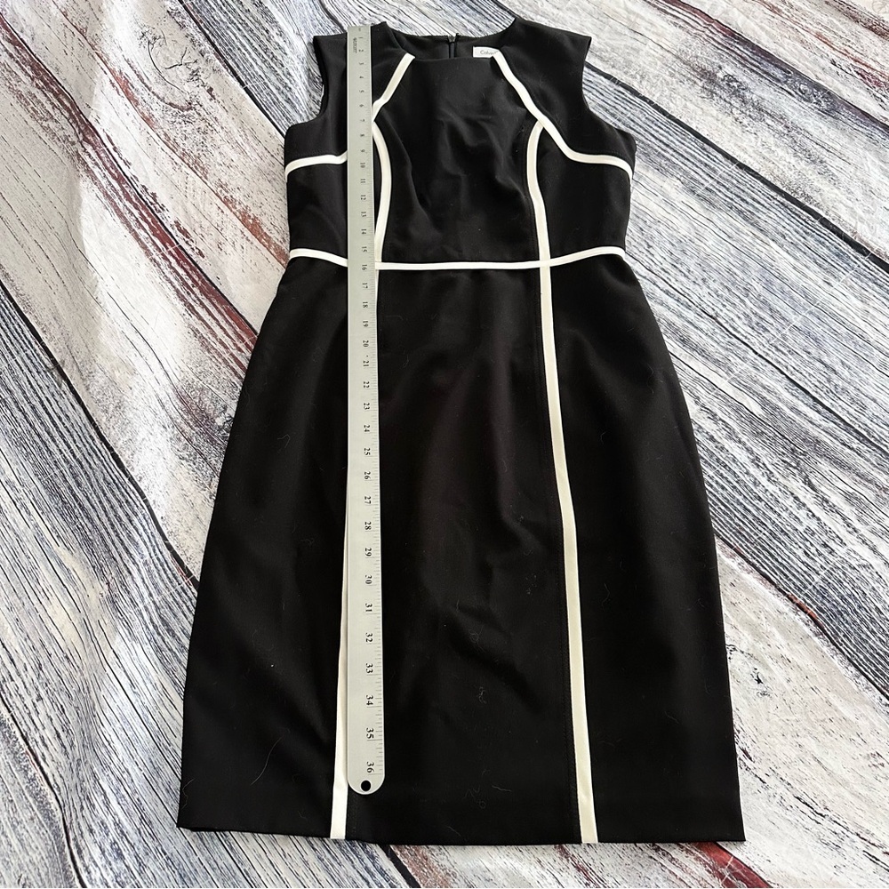 Calvin Klein Black and White Sheath Dress - Picture 8 of 8